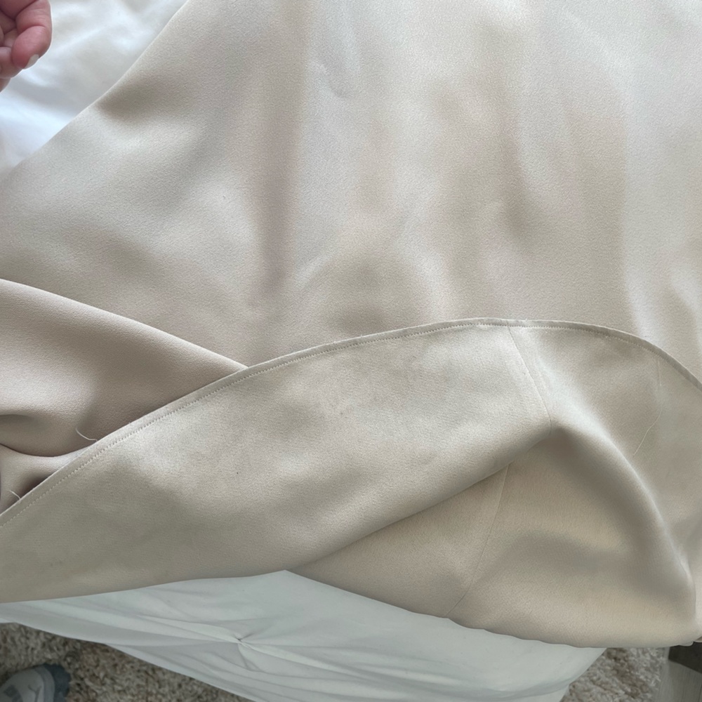 BHLDN Ruby satin bridesmaid dress in champagne - Picture 4 of 4